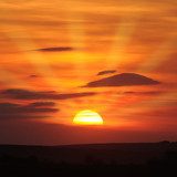 beautiful sunset  Zachód Słońca Fototapeta