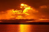 Lake Superior Sunrise  Zachód Słońca Fototapeta