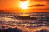 Sea sunset  Zachód Słońca Fototapeta