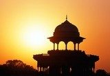 Taj Mahal o zachodzie słońca Zachód Słońca Fototapeta