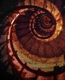 abstract spiral grunge pattern  Schody Fototapeta