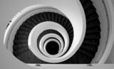 Modern spiral stairs detail  Schody Fototapeta