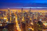 Chicago Skyline  Fototapety Miasta Fototapeta
