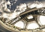 Eiffel Tower in a Sunny Winter Morning  Fototapety Wieża Eiffla Fototapeta