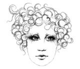 woman's head, sketch  Drawn Sketch Fototapeta