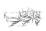 Skizze Venedig  Drawn Sketch Fototapeta