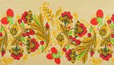 Russian floral pattern  Folklor Fototapeta