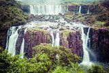Iguassu Falls,the largest waterfalls of the world,Brazilian side  Fototapety Wodospad Fototapeta