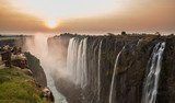 Victoria Falls sunset  Pejzaże Plakat