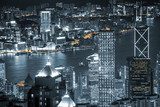 Hong Kong skyscrapers  Architektura Plakat