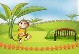 A playful monkey  Plakaty do Pokoju dziecka Plakat