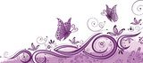 Ranke, flora, filigran, Blumen, background, lila, violett  Fototapety do Pokoju Dziewczynki Fototapeta