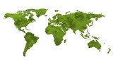 ecology world map  Mapa Świata Fototapeta