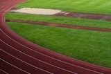 race track and long jump pit  Stadion Fototapeta
