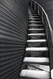 Ice on Metal Staircase  Schody Fototapeta
