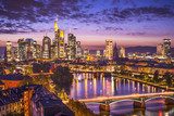 Frankfurt, Germany Financial District Skyline  Fototapety Miasta Fototapeta