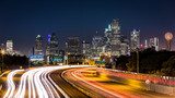 Dallas skyline by night  Fototapety Miasta Fototapeta