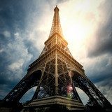 Eiffel tower - Paris / France  Fototapety Wieża Eiffla Fototapeta