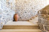 Old stone stairs  Optycznie Powiększające Fototapeta