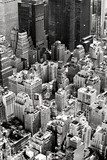 Manhattan, New York City. USA.  Czarno Białe Obraz