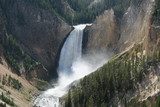 Lower fall in the Yellowstone National Park  Fototapety Wodospad Fototapeta