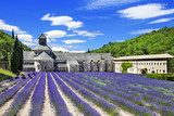 Abbaye de Senanque with  lavender field, Provence, France  Prowansja Fototapeta