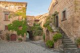 Small alley in the Tuscan village  Fototapety Uliczki Fototapeta