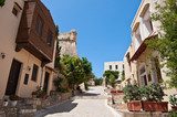 Old town in Rethymno city on the island of Crete. Greece.  Fototapety Uliczki Fototapeta
