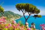 Postcard view of Amalfi Coast, Ravello, Campania, Italy  Krajobrazy Obraz