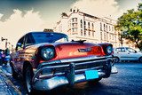 cuban old cars  Pojazdy Fototapeta