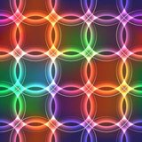 Seamless background with shinning plasma neon circles Fototapety Neony Fototapeta