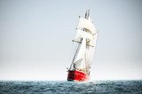 Red schooner Styl Marynistyczny Fototapeta