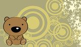 cute baby teddy bear background Fototapety do Przedszkola Fototapeta