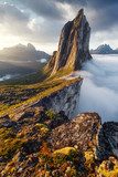 Segla peak, NorvÃ¨ge Fototapety Góry Fototapeta