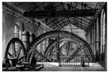 Factory 19th century : Hydraulic Factory Wheel - Roue Industrialne Fototapeta