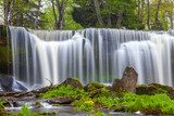 Keila waterfall in Estonia. Spring time. Long exposure. Fototapety Wodospad Fototapeta