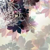 Floral background in pastel colors and spring plants Abstrakcja Obraz