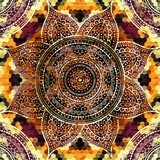 Vector square background. Mandala round decorative ornament pattern. Abstrakcja Obraz
