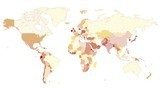 World map  Mapa Świata Fototapeta