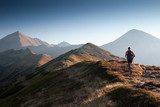 Hiker in Tatra Mountains  Sport Plakat