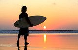 Surfer on sunset  Sport Plakat