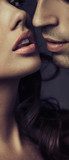 Picture of close-up faces of two lovers  Ludzie Plakat