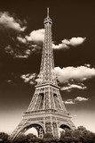 la Torre Eiffel retrÃ²  Architektura Plakat