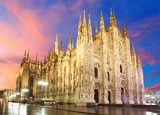 Milan cathedral dome - Italy  Architektura Plakat