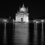 San Giorgio Maggiore church Long exposure By Night. Blurred moti  Fototapety Czarno-Białe Fototapeta