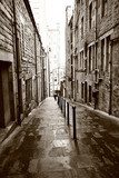 Old streets of Edinburgh  Fototapety Czarno-Białe Fototapeta