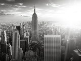 New York skyline  Fototapety Czarno-Białe Fototapeta