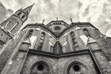 Buda Reformed Church, Budapest  Fototapety Czarno-Białe Fototapeta
