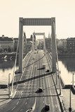 Elizabeth Bridge, Budapest  Fototapety Czarno-Białe Fototapeta