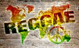 World reggae music concept for peace  Fototapety Graffiti Fototapeta